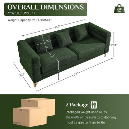 Canapé Ouyessir Mid-Century pour chambre, salon, bureau, appartement