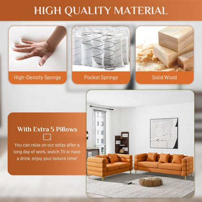 Canapé Ouyessir Mid-Century pour chambre, salon, bureau, appartement