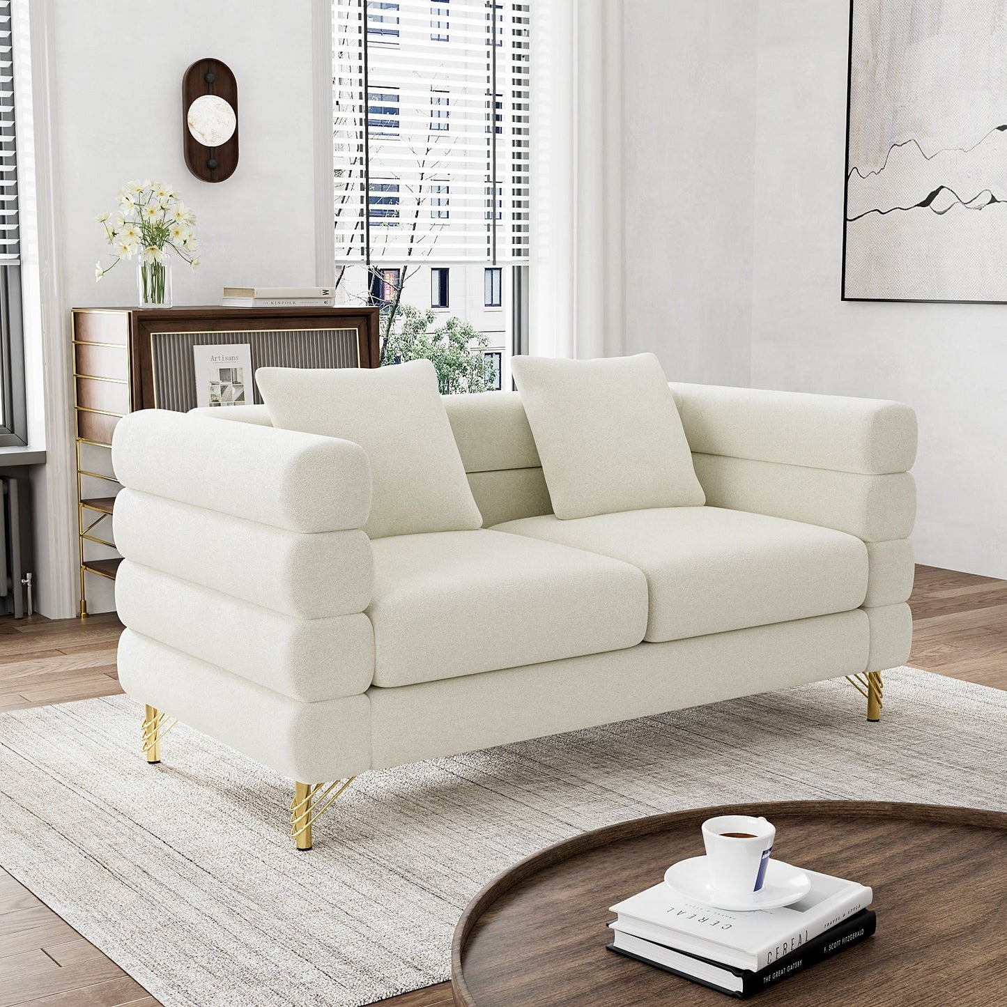 Canapé Ouyessir Mid-Century pour chambre, salon, bureau, appartement