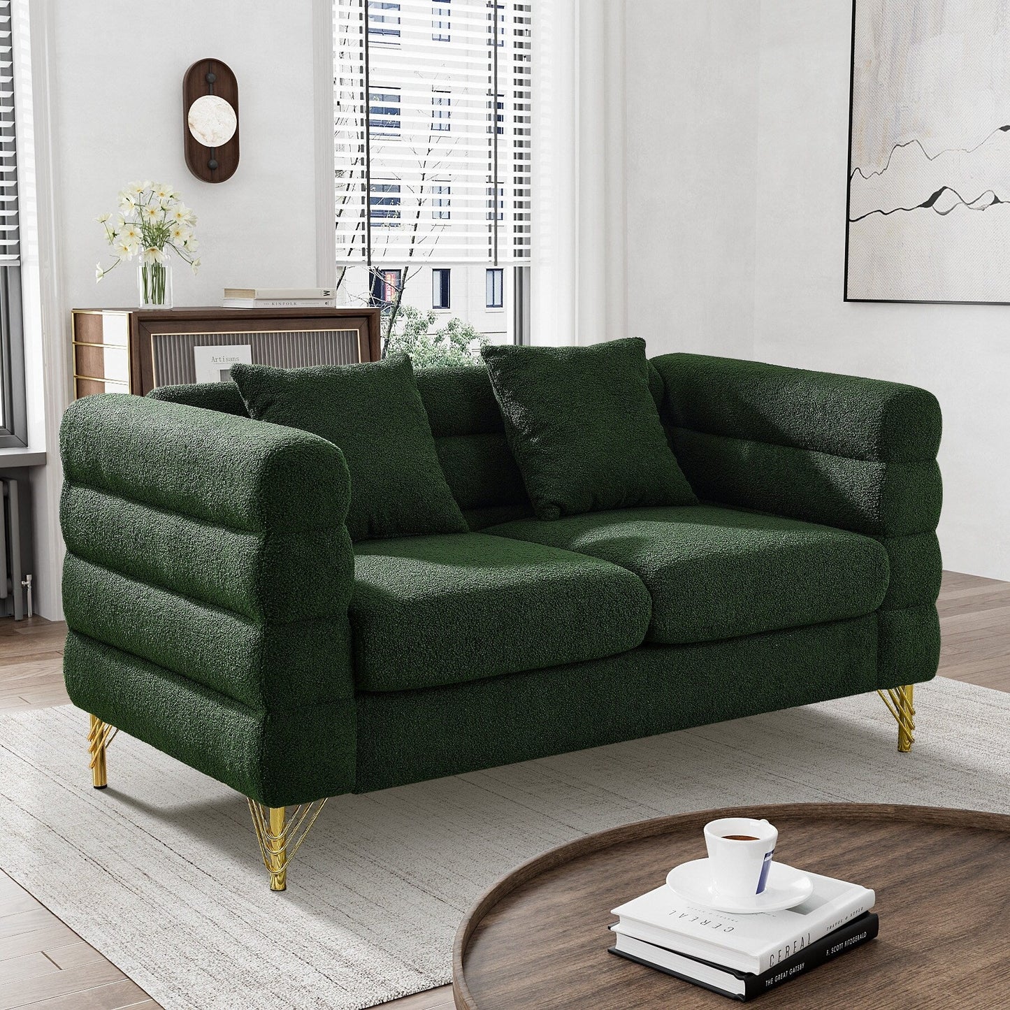 Canapé Ouyessir Mid-Century pour chambre, salon, bureau, appartement