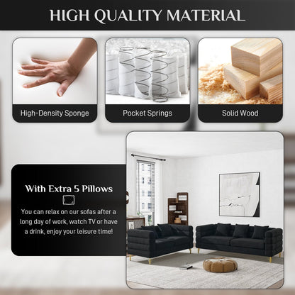 Canapé Ouyessir Mid-Century pour chambre, salon, bureau, appartement