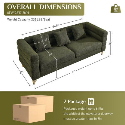 Canapé Ouyessir Mid-Century pour chambre, salon, bureau, appartement