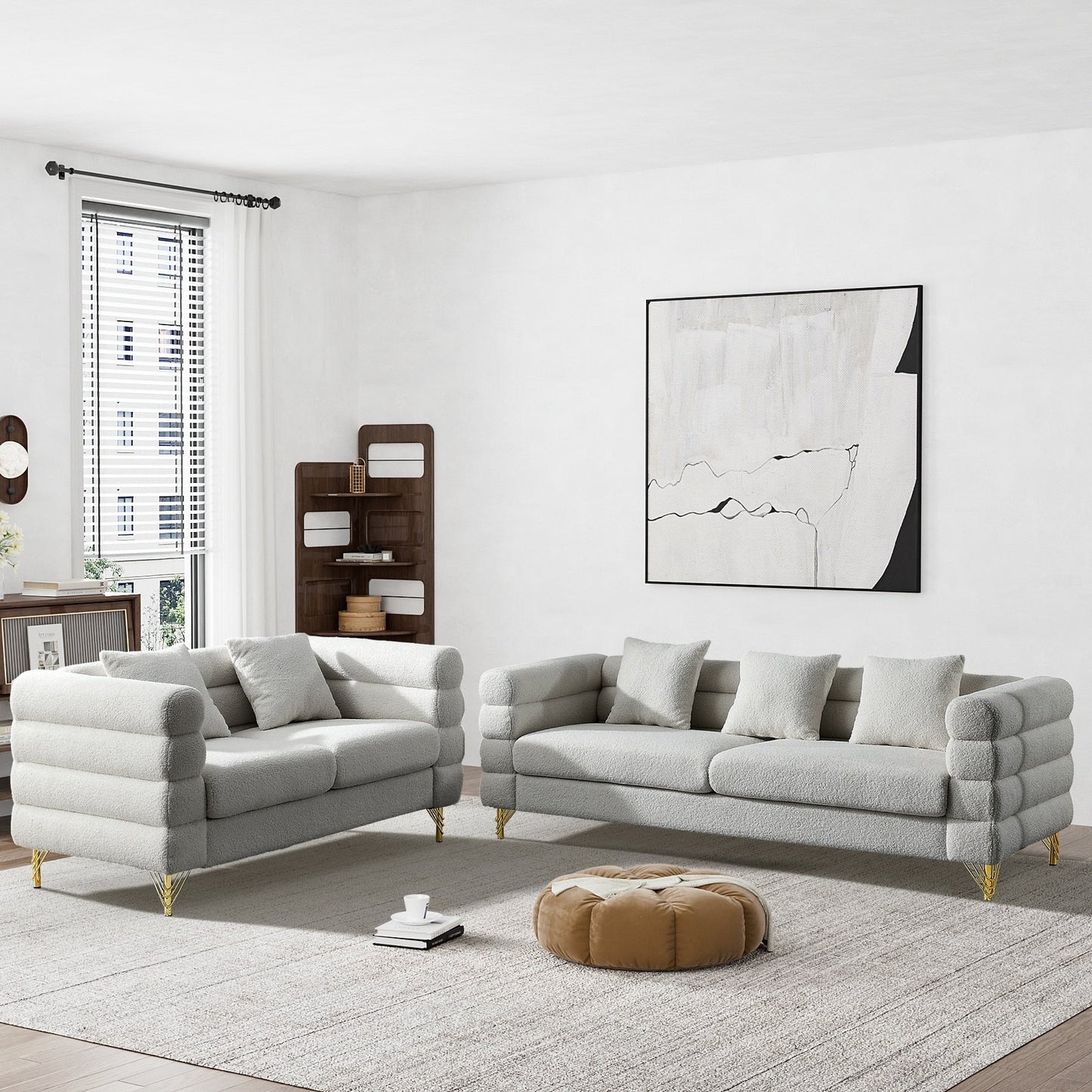 Canapé Ouyessir Mid-Century pour chambre, salon, bureau, appartement