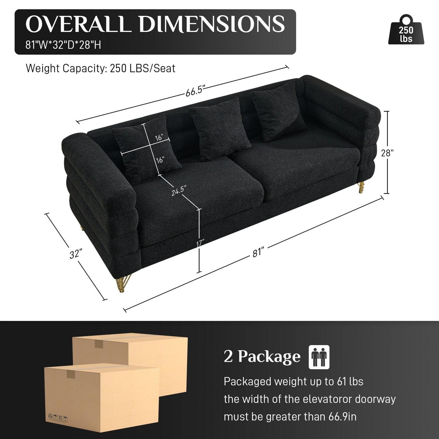 Canapé Ouyessir Mid-Century pour chambre, salon, bureau, appartement