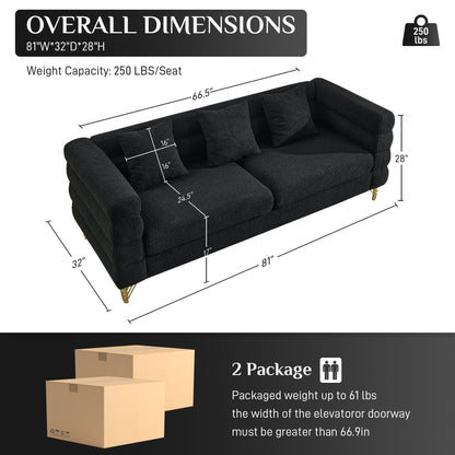 Canapé Ouyessir Mid-Century pour chambre, salon, bureau, appartement