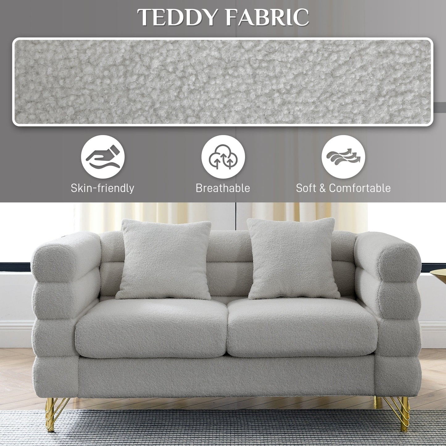 Canapé Ouyessir Mid-Century pour chambre, salon, bureau, appartement