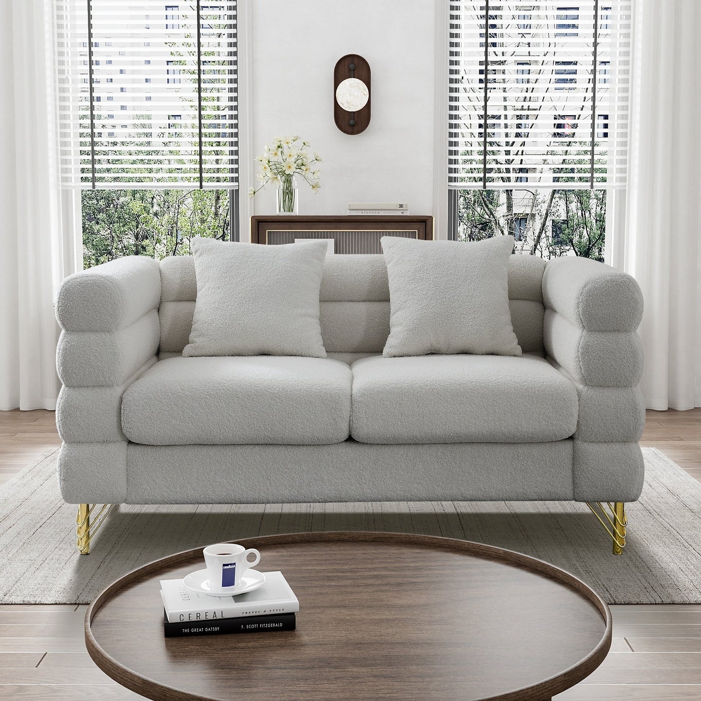 Canapé Ouyessir Mid-Century pour chambre, salon, bureau, appartement