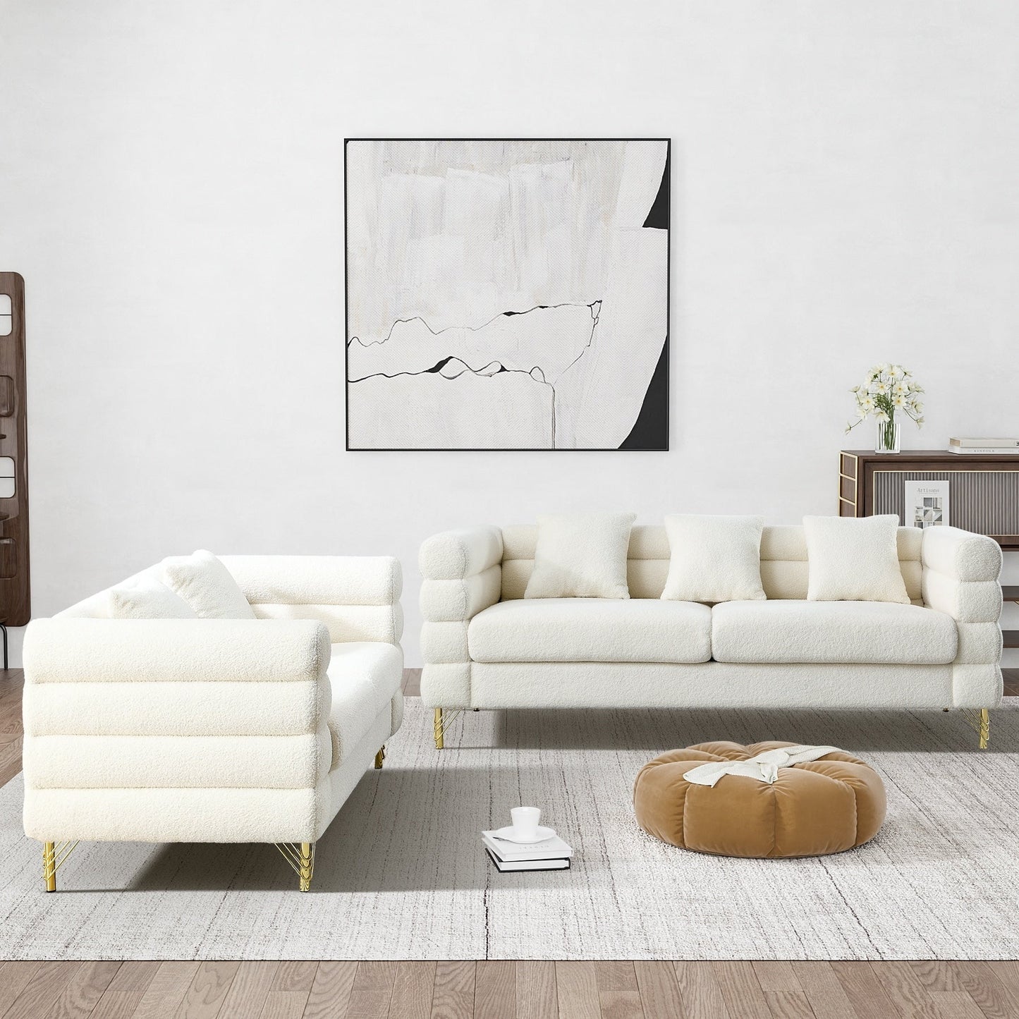 Canapé Ouyessir Mid-Century pour chambre, salon, bureau, appartement