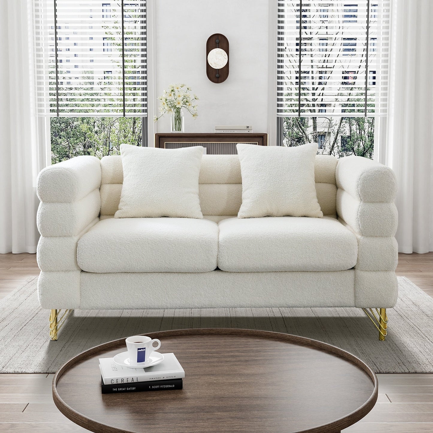 Canapé Ouyessir Mid-Century pour chambre, salon, bureau, appartement