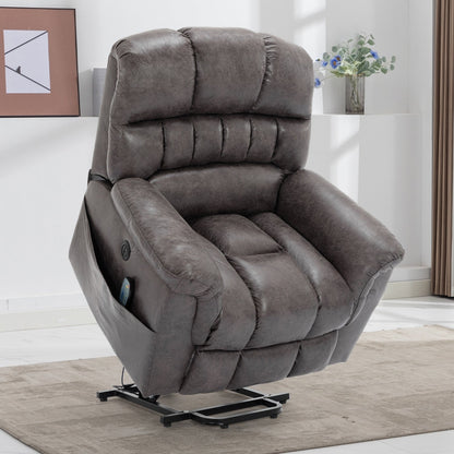 Fauteuil inclinable électrique surdimensionné de 42 po de large avec massage et chauffage