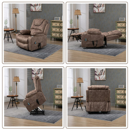 Fauteuil inclinable électrique surdimensionné à 180°, à double moteur et à commande indépendante, modèle phare amélioré