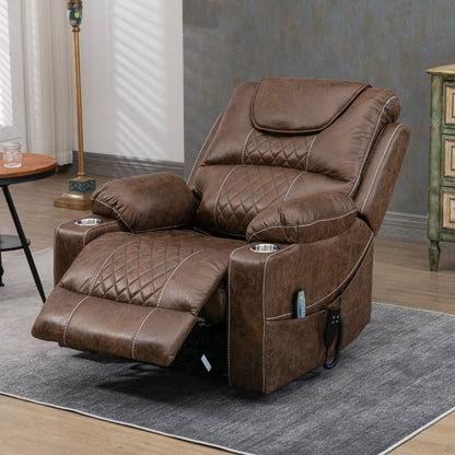 Fauteuil inclinable électrique surdimensionné à 180°, à double moteur et à commande indépendante, modèle phare amélioré