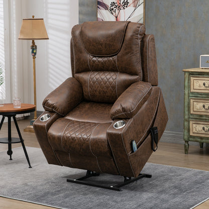 Fauteuil inclinable électrique surdimensionné à 180°, à double moteur et à commande indépendante, modèle phare amélioré