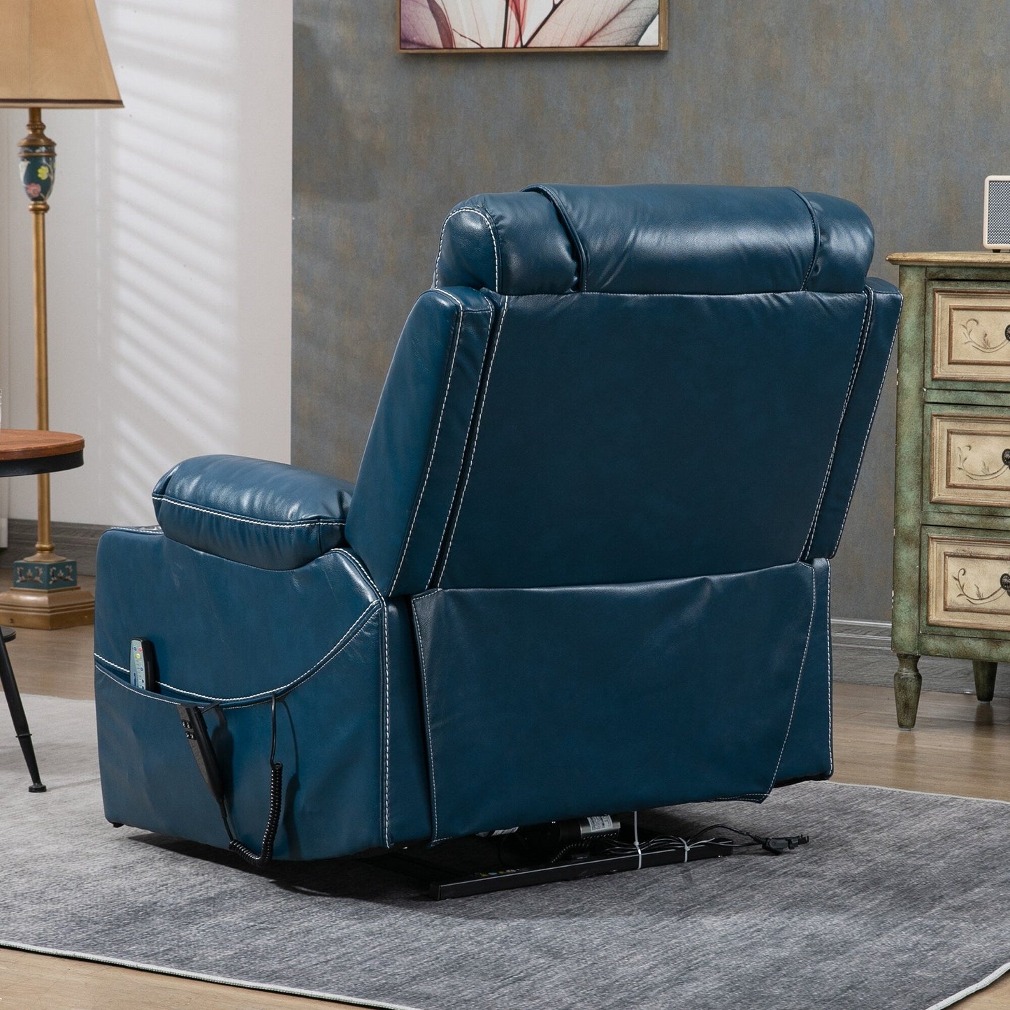 Fauteuil inclinable électrique surdimensionné à 180°, à double moteur et à commande indépendante, modèle phare amélioré