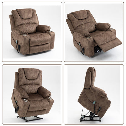 Fauteuil inclinable électrique surdimensionné à 180°, à double moteur et à commande indépendante, modèle phare amélioré