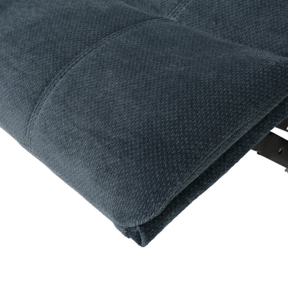 Fauteuil inclinable surdimensionné en tissu pelucheux marron avec siège spacieux et design classique