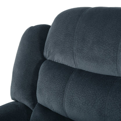 Fauteuil inclinable surdimensionné en tissu pelucheux marron