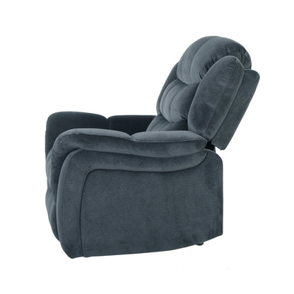 Fauteuil inclinable surdimensionné en tissu pelucheux marron