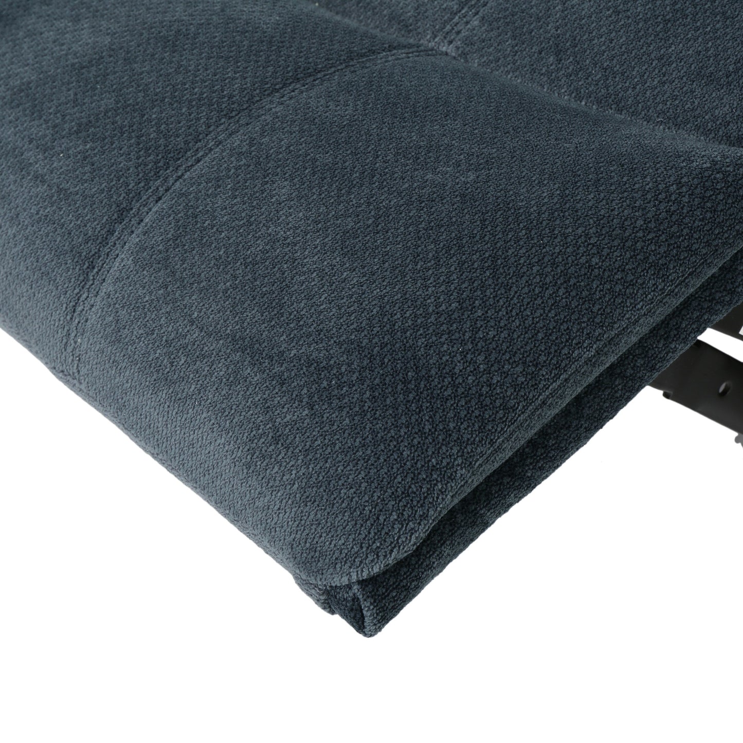 Fauteuil inclinable surdimensionné en tissu pelucheux marron