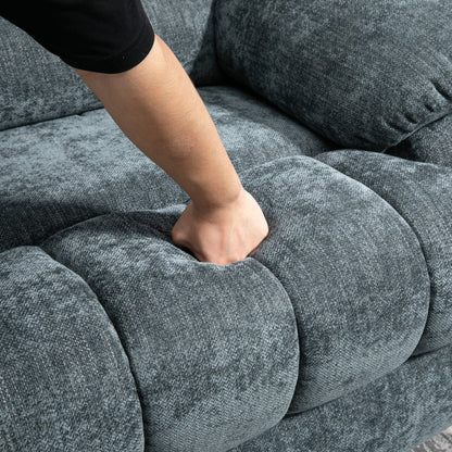 Fauteuil inclinable électrique surdimensionné en chenille avec massage et chauffage lombaire, port de charge USB