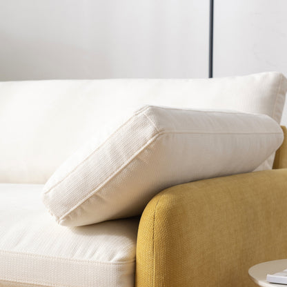 Fauteuil d'appoint simple surdimensionné en chenille, siège large et profond, avec coussins décoratifs par Harper&amp;Bright Designs