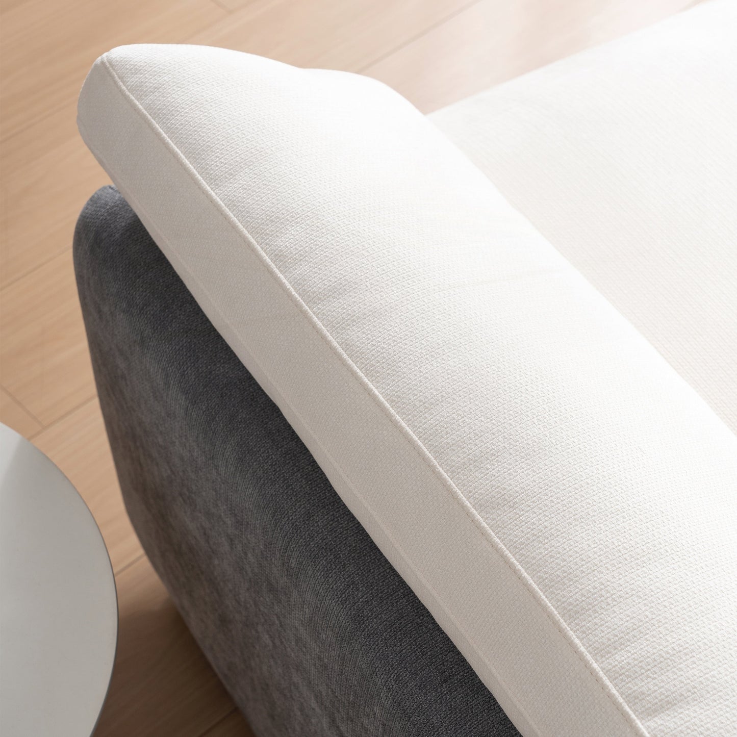 Fauteuil simple surdimensionné en chenille