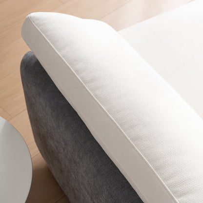 Fauteuil simple surdimensionné en chenille