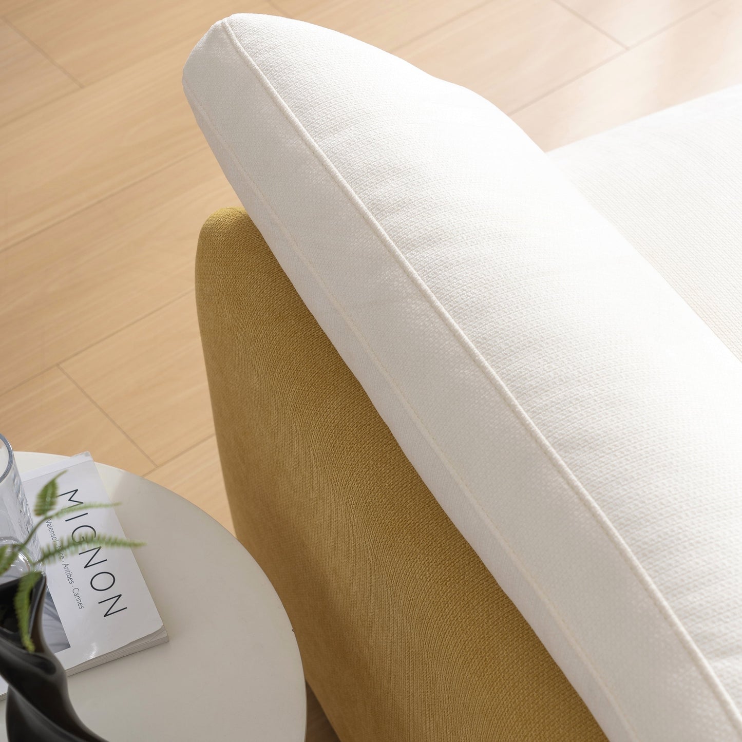 Fauteuil simple surdimensionné en chenille