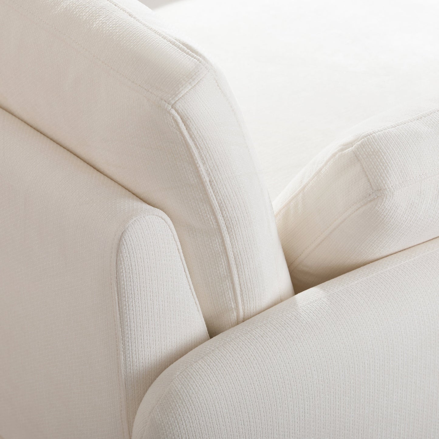 Fauteuil simple surdimensionné en chenille