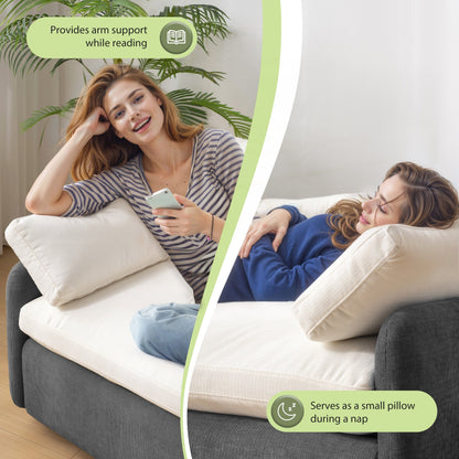 Fauteuil simple surdimensionné en chenille