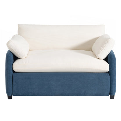 Fauteuil simple surdimensionné en chenille