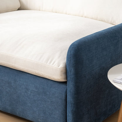 Fauteuil simple surdimensionné en chenille