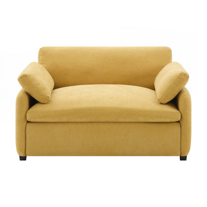 Fauteuil simple surdimensionné en chenille