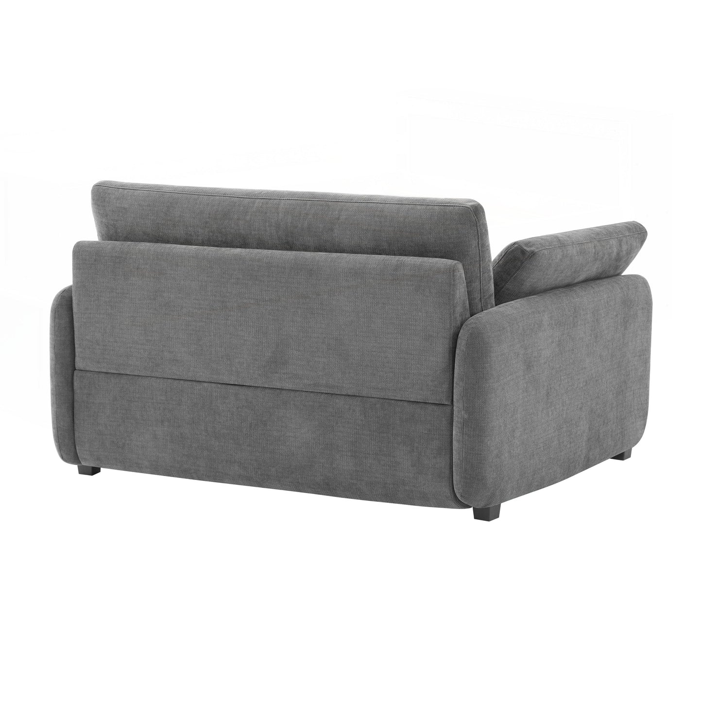 Fauteuil simple surdimensionné en chenille