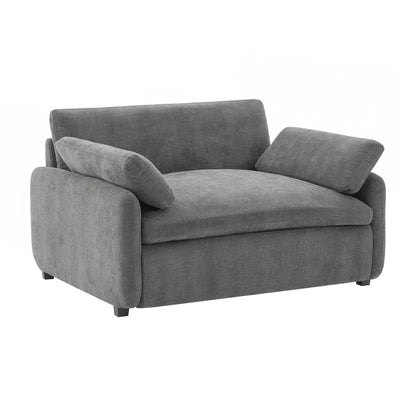 Fauteuil simple surdimensionné en chenille