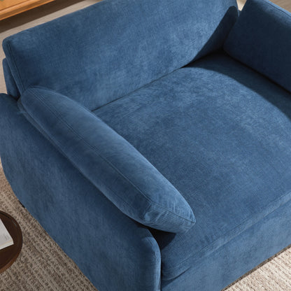 Fauteuil simple surdimensionné en chenille