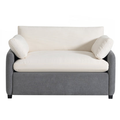 Fauteuil simple surdimensionné en chenille