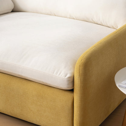 Fauteuil simple surdimensionné en chenille