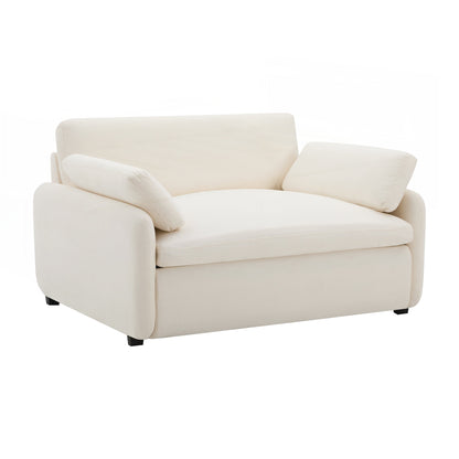 Fauteuil simple surdimensionné en chenille