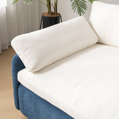 Fauteuil simple surdimensionné en chenille