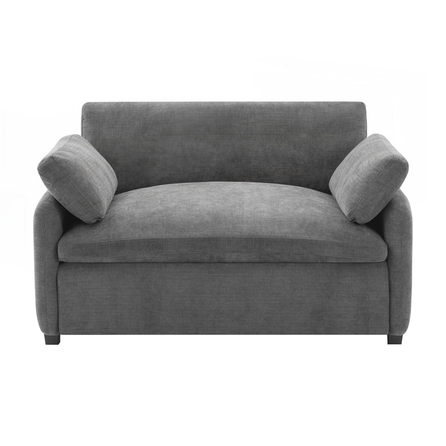 Fauteuil simple surdimensionné en chenille