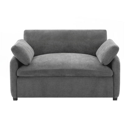 Fauteuil simple surdimensionné en chenille