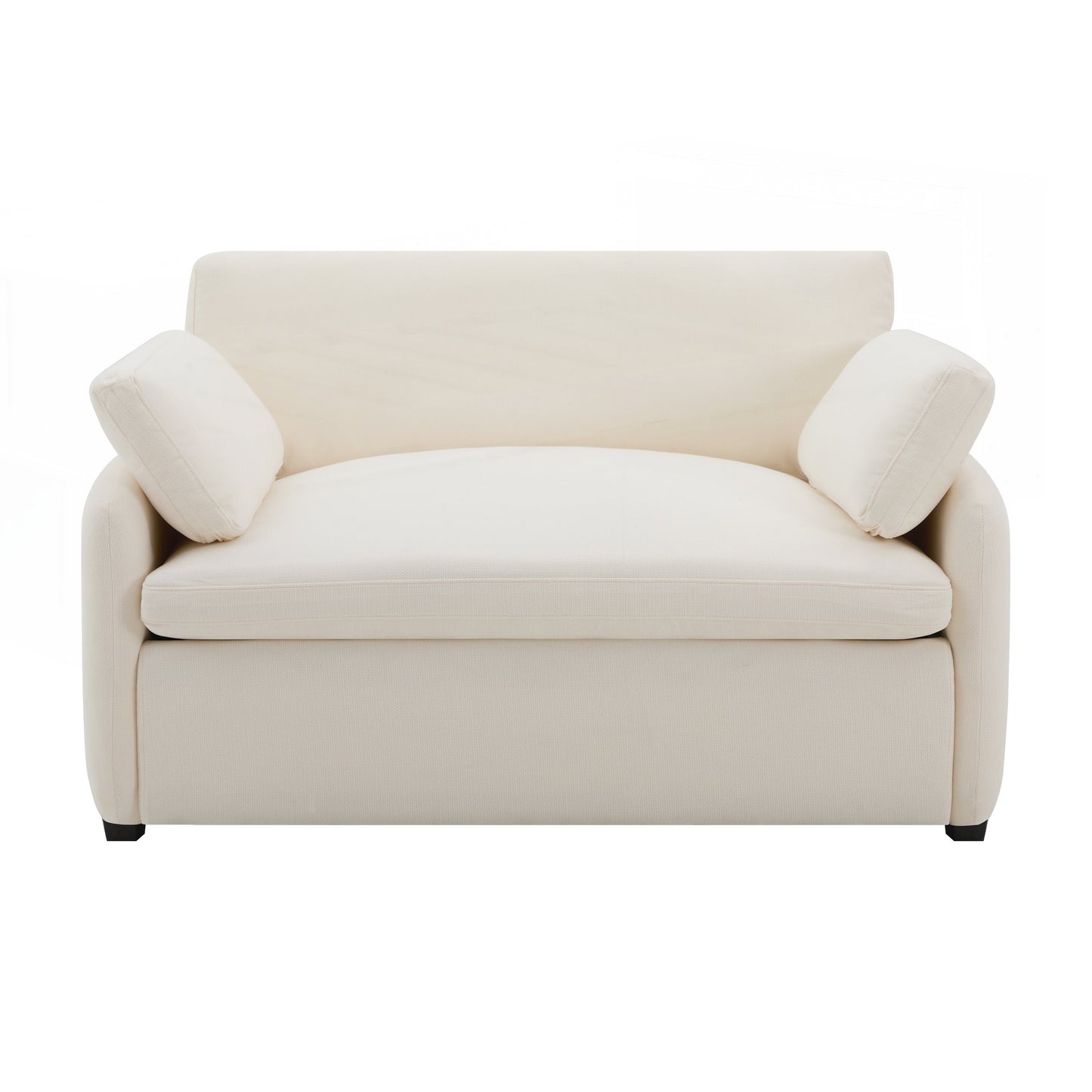 Fauteuil simple surdimensionné en chenille