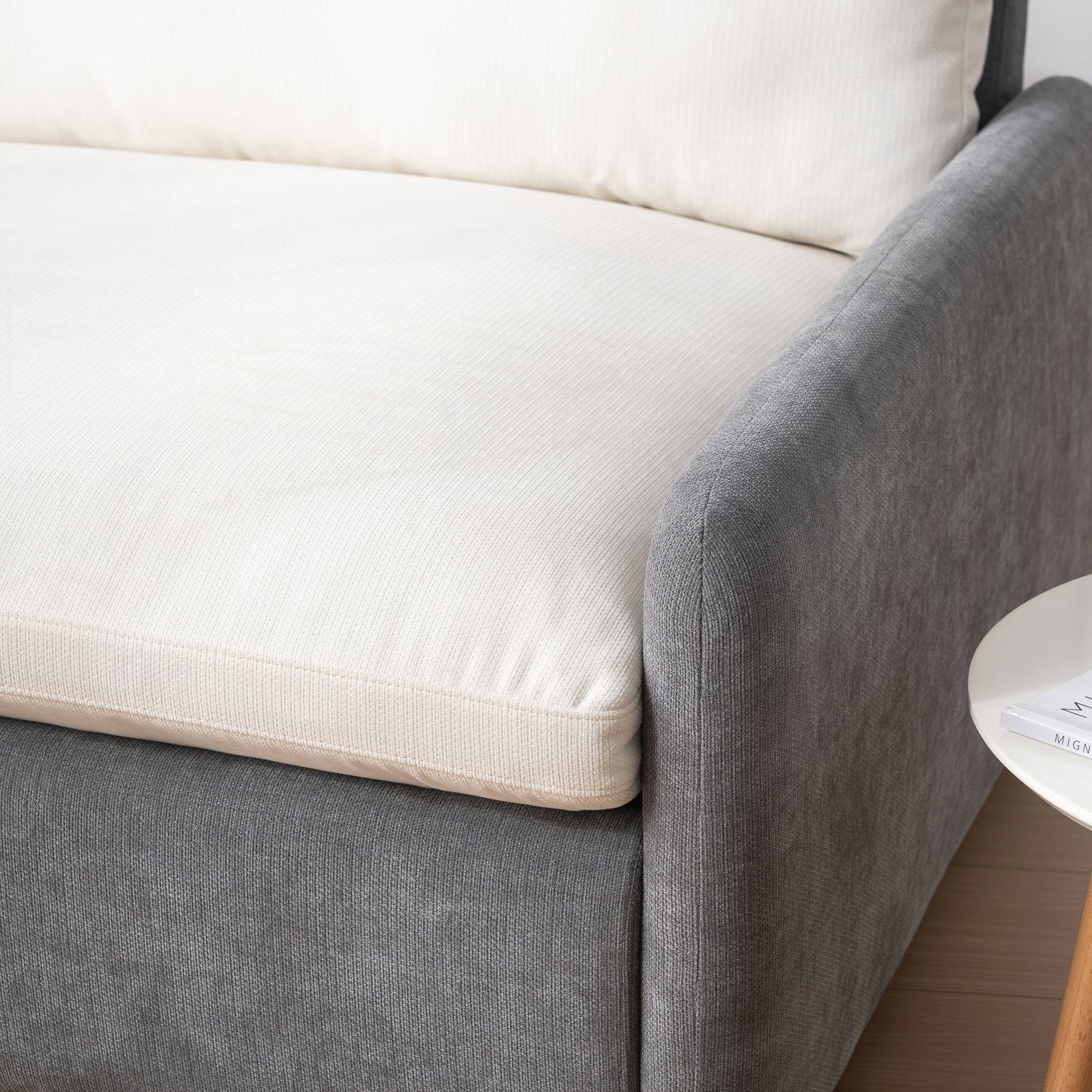 Fauteuil simple surdimensionné en chenille