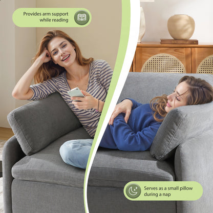 Fauteuil simple surdimensionné en chenille