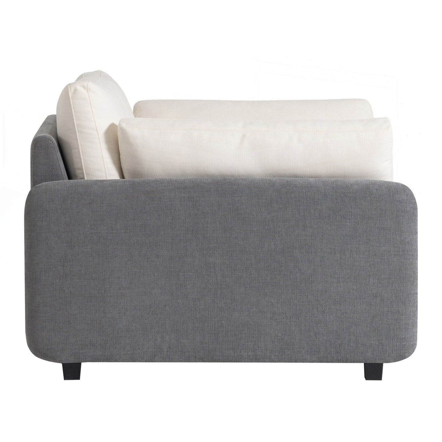 Fauteuil simple surdimensionné en chenille