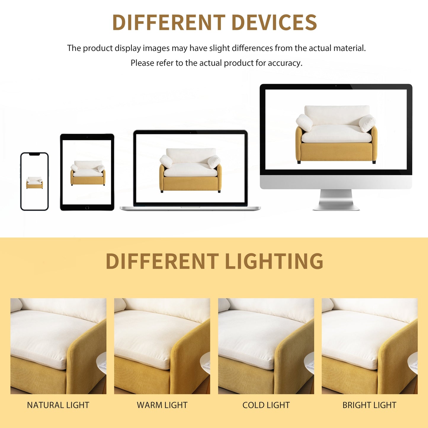 Fauteuil simple surdimensionné en chenille