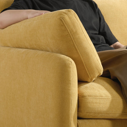 Fauteuil simple surdimensionné en chenille