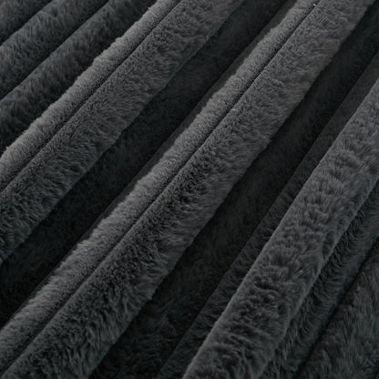 Fauteuil inclinable surdimensionné en velours côtelé, fauteuil à siège profond, canapé simple rembourré et épais avec oreiller et pouf