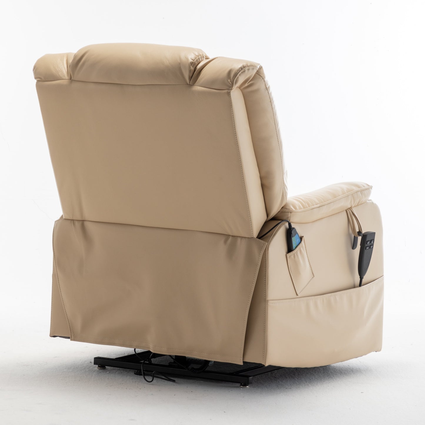 Fauteuil inclinable électrique surdimensionné avec moteur OKIN, inclinaison infinie jusqu'à 180°, siège extra-large et rangement latéral pratique